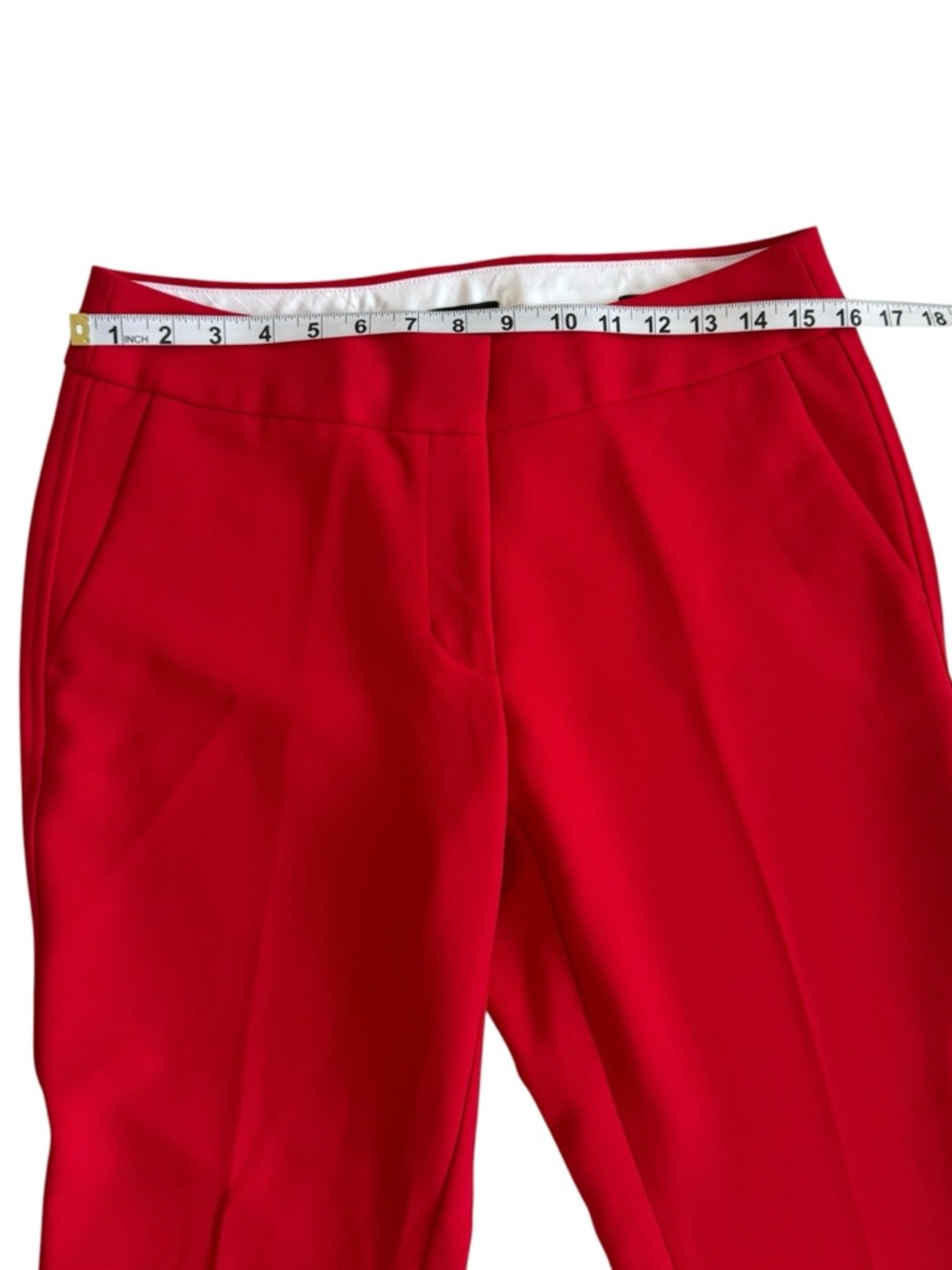 LOFT Red Women's Julie Trousers - Tailored light tapered Leg Sz: 6 - Picture 8 of 11